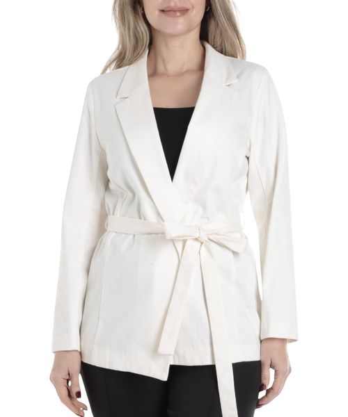 Chaqueta Sabrina blanca manga larga para mujer
