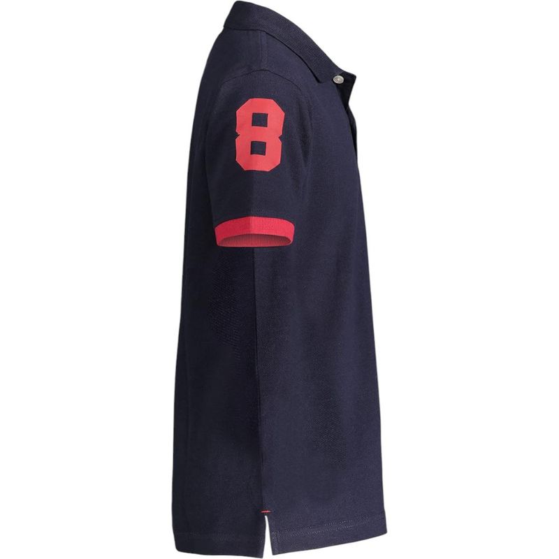 Camisa-polo-bicolor-con-estampado-para-niño-104754684