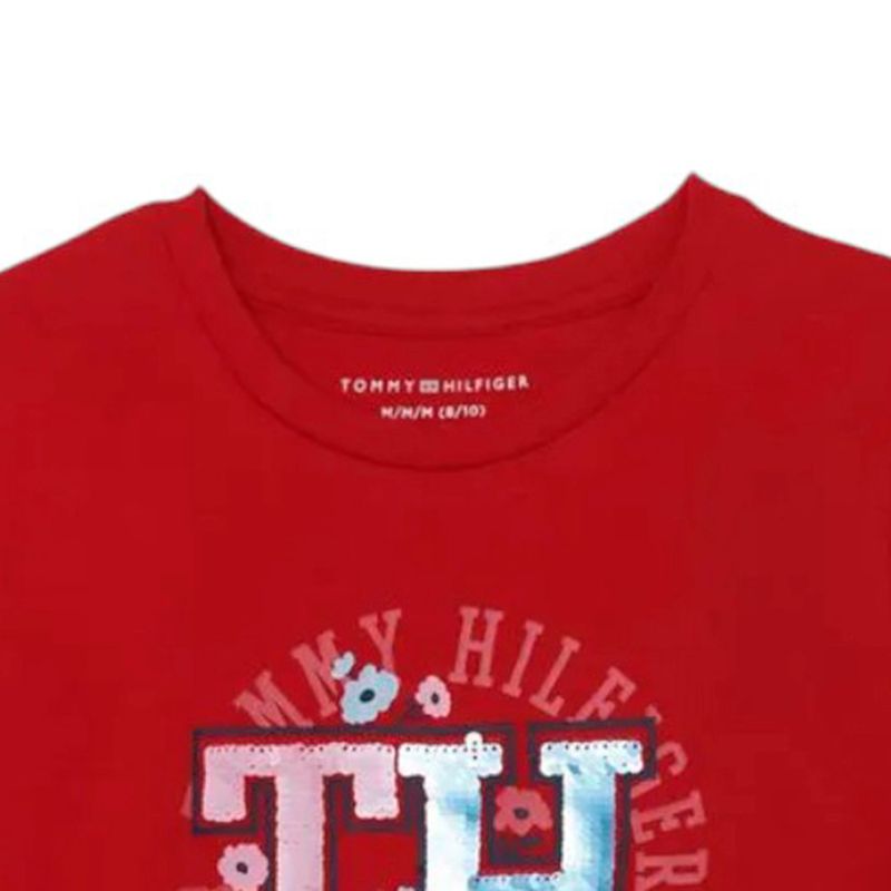 Blusa-roja-con-estampado-para-niña-104720812