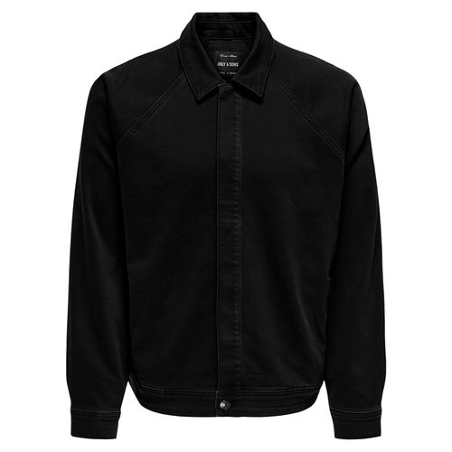 Chaqueta casual Only & Sons negra sólida para hombre