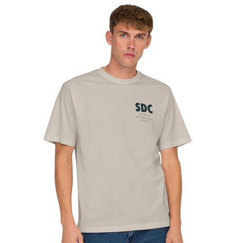 Camiseta Only & Sons beige estampado "drivers club" para hombre