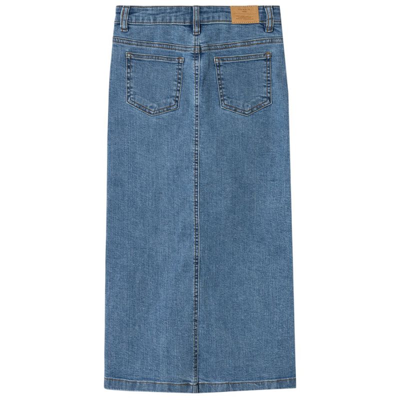 104799390-Falda-azul-solido-para-niña