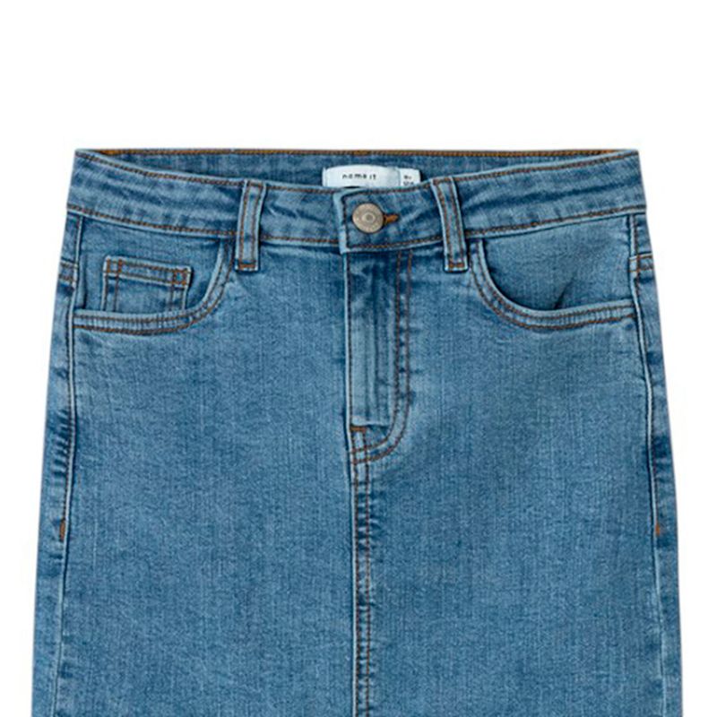 104799390-Falda-azul-solido-para-niña
