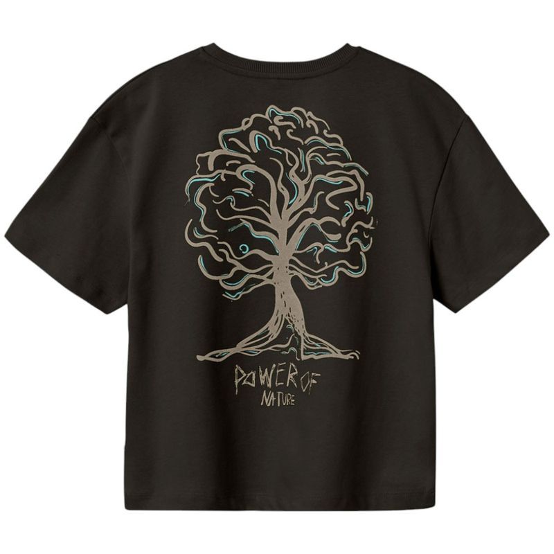104799442-Camiseta-negra-con-estampado-para-niño