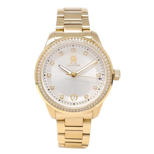 Reloj Tommy Hilfiger análogo de metal dorado para mujer
