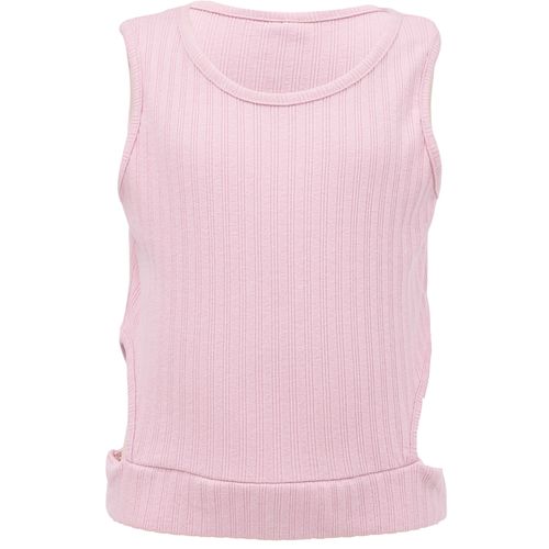 Blusa rosada sólido para niña