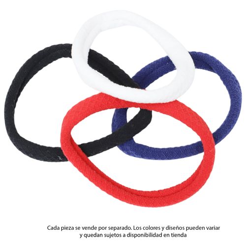 Set 4 colas de cabello multicolor sólido para niña (surtido)