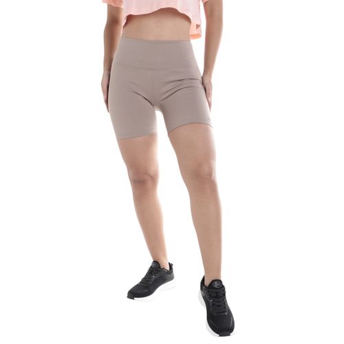 Short deportivo Teammate beige sólido para mujer