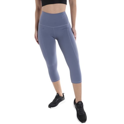 Leggings deportivo Teammate gris sólido para mujer