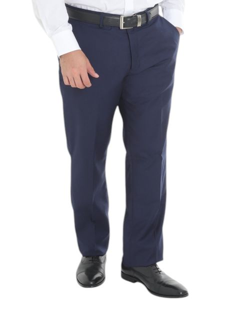 Pantalón de vestir Oscar de la Renta classic fit azul navy sólido para hombre