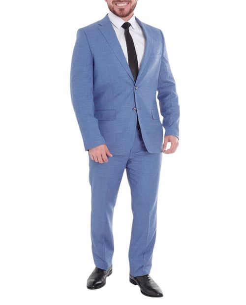 Traje tailored fit Oscar de la Renta celeste heather para hombre