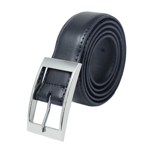 Cinturón tradicional Brooksfield negro sólido para hombre