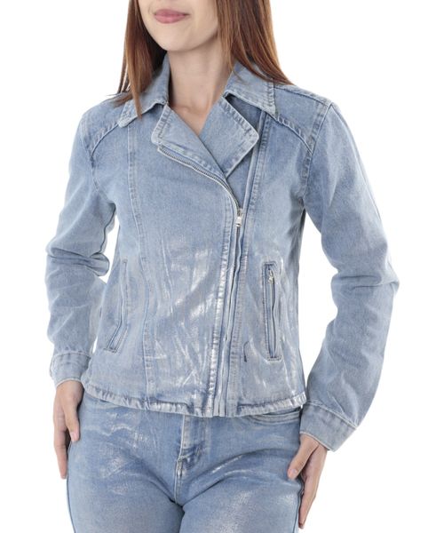 Chaqueta Unexpected denim lavado claro para mujer