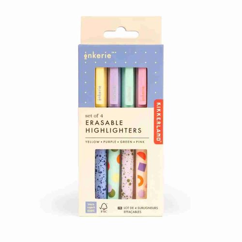 Set 4 Marcadores Erasable Highlighters (Ink28-A)