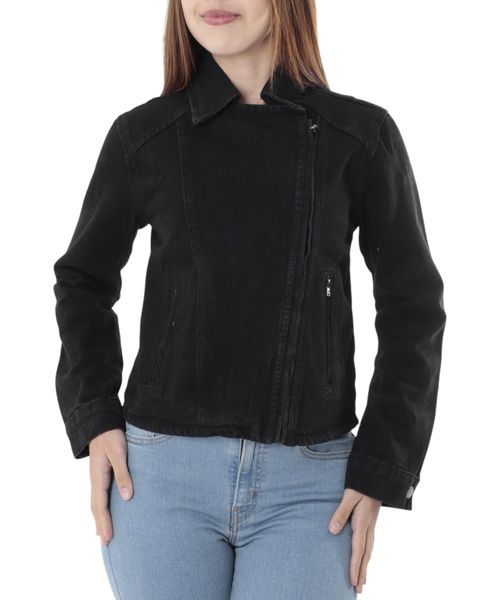 Chaqueta Unexpected denim negro para mujer