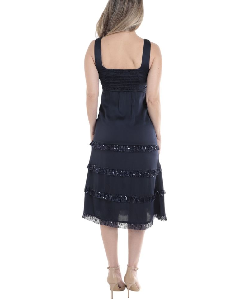 Vestido-Sabrina-fit---flare-azul-de-tirantes-para-mujer
