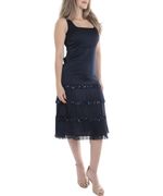 Vestido-Sabrina-fit---flare-azul-de-tirantes-para-mujer