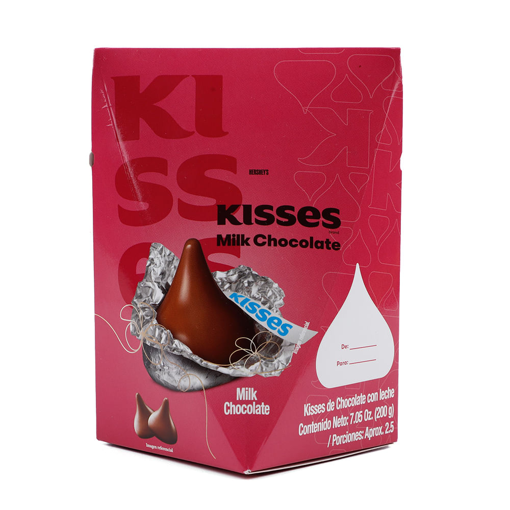 Cajita de regalo chocolates Hershey's Kisses 200gr