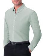 103953195-Camisa-slim-fit-oxford-Pierre-Cardin-verde-heather-para-hombre