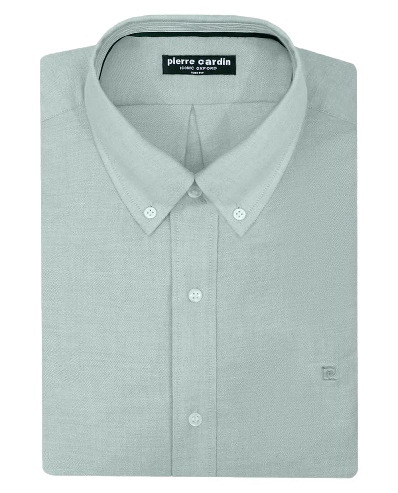 103953195-Camisa-slim-fit-oxford-Pierre-Cardin-verde-heather-para-hombre