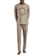 104734444-Conjunto-de-pijama-Admas-beige-estampada-Snoopy-scouts-para-hombre