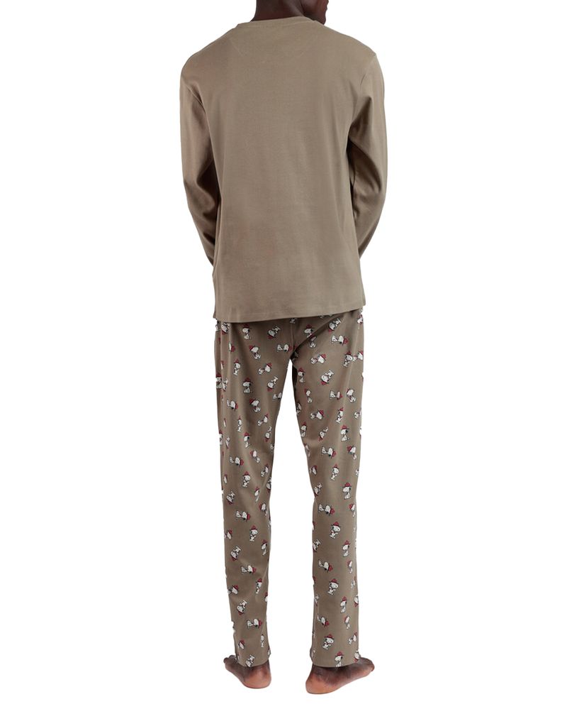 104734444-Conjunto-de-pijama-Admas-beige-estampada-Snoopy-scouts-para-hombre