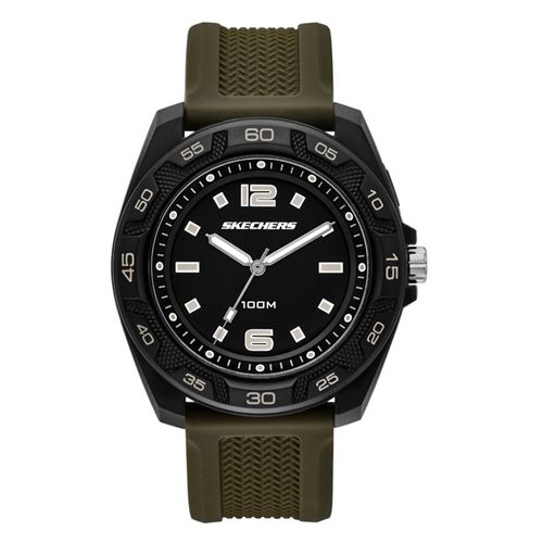 Reloj Skechers análogo de silicón verde para hombre