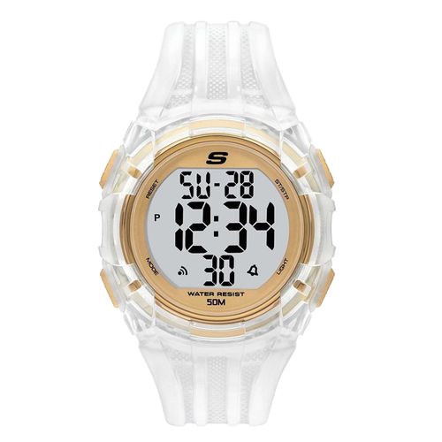 Reloj Skechers digital resina transparente para hombre