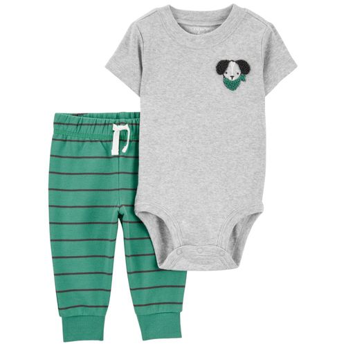 Conjunto de 2 piezas multicolor a rayas para bebé niño
