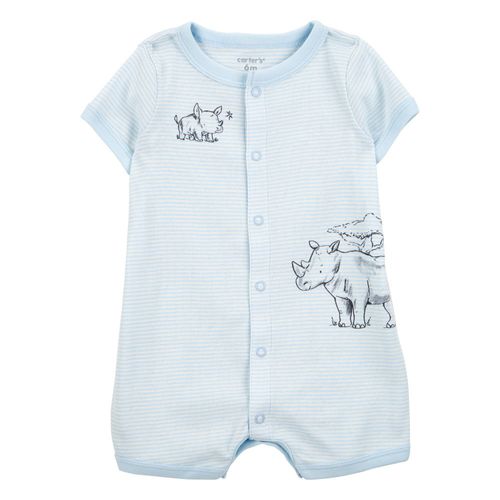 Romper bicolor a rayas para bebé niño