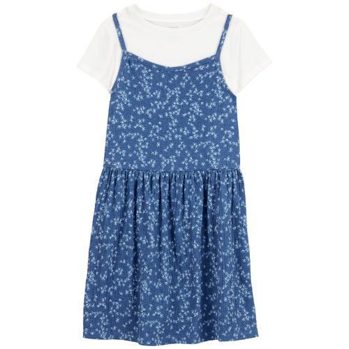 Conjunto de 2 piezas bicolor con estampado para niña