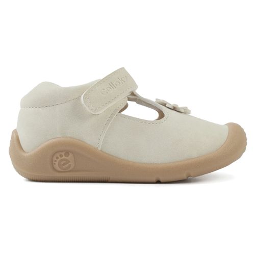 Zapato casual Colloky color blanco para niña bebé
