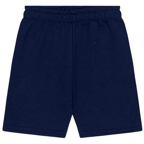 Short azul sólido para niño