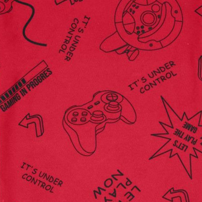Camiseta-roja-con-estampado-para-niño-104801383