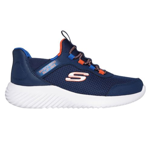Zapato deportivo casual Skechers azul para niño