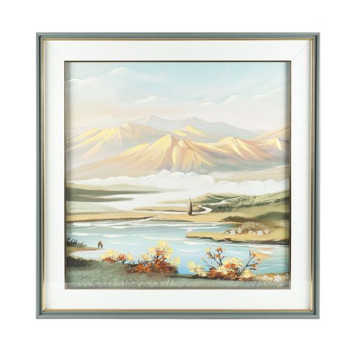 Cuadro paisaje de montañas 78x78 cm