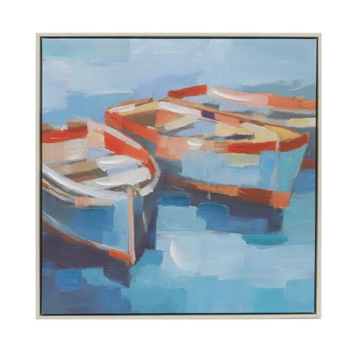 Cuadro con marco de madera 60.5x60.5 cm