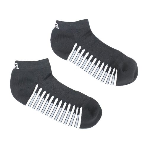 Pack de 2 pares calcetines sport Teammate negros con blanco unisex