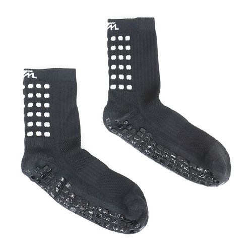 Pack de 2 pares calcetines sport Teammate negro con antideslizante unisex