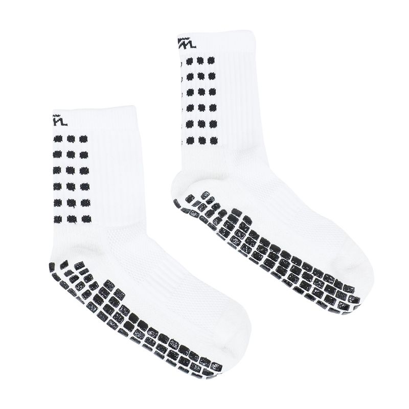 104738770-Pack-de-2-pares-calcetines-sport-Teammate-blancos-con-antideslizante-unisex