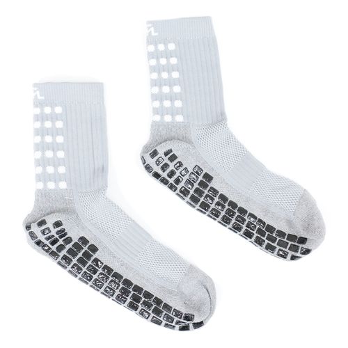Pack de 2 pares calcetines sport Teammate grises con antideslizante unisex