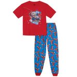 Pijama-2-piezas-bicolor-con-estampado-de-Spider-Man-para-niño-104684390