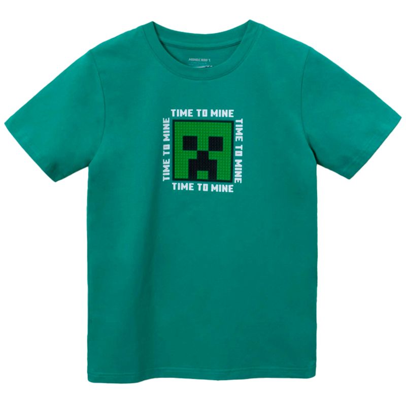 Camiseta-verde-con-estampado-de-Minecraft-para-niño-104750507