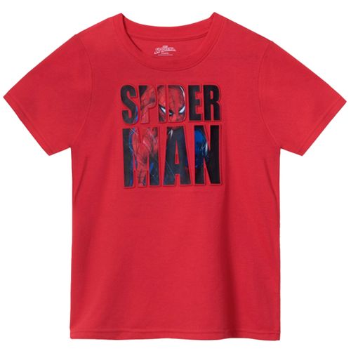 Camiseta roja con estampado de Spider-Man para niño