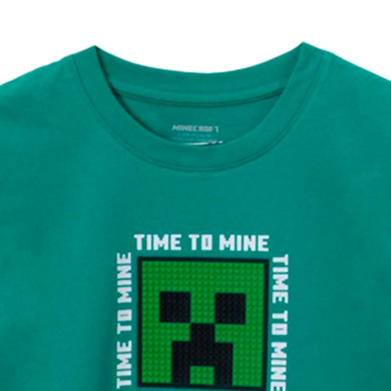Camiseta-verde-con-estampado-de-Minecraft-para-niño-104750507