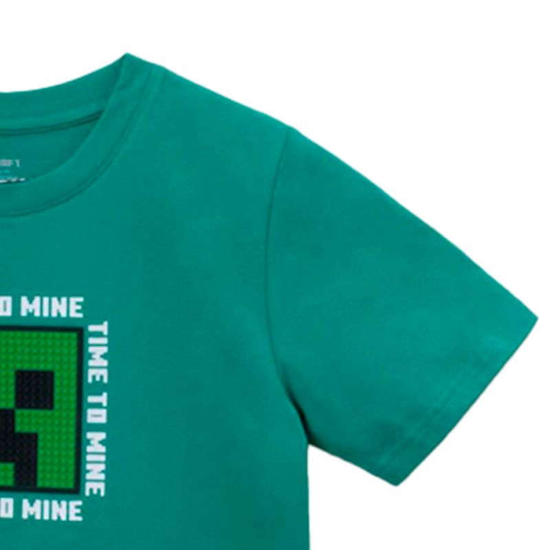 Camiseta-verde-con-estampado-de-Minecraft-para-niño-104750507