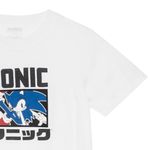 Camiseta-blanca-con-estampado-de-Sonic-para-niño-104750514