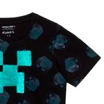 Camiseta-negra-con-estampado-de-Minecraft-para-niño-104750526