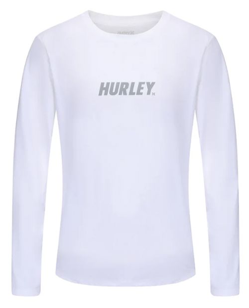 Camiseta de baño Hurley blanca estampada para hombre