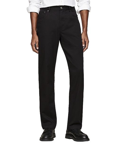 Pantalón 5 pocket Tommy Hilfiger negro sólido para hombre